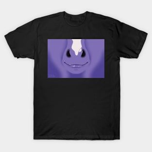 Purple Stripe Horse Face T-Shirt